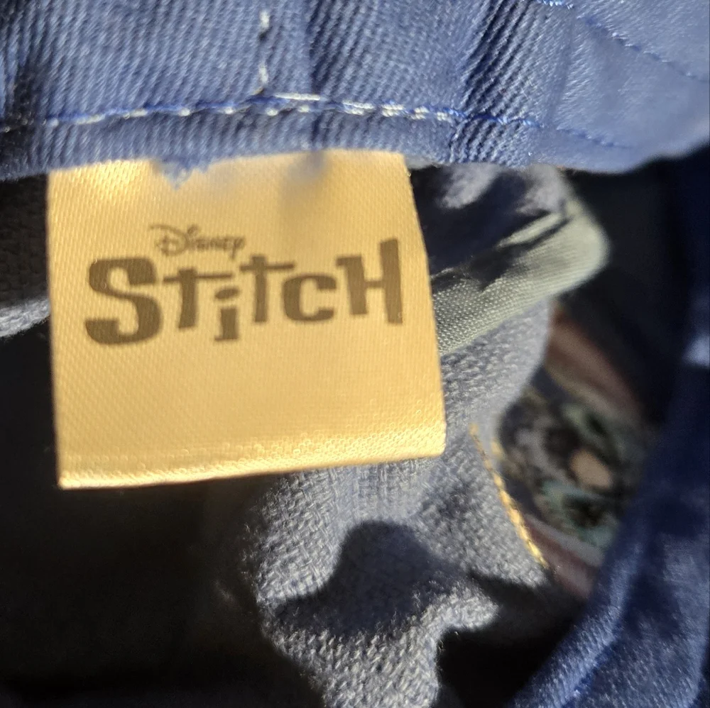 Disney Stitch Bucket Hat Blue Corduroy S/M